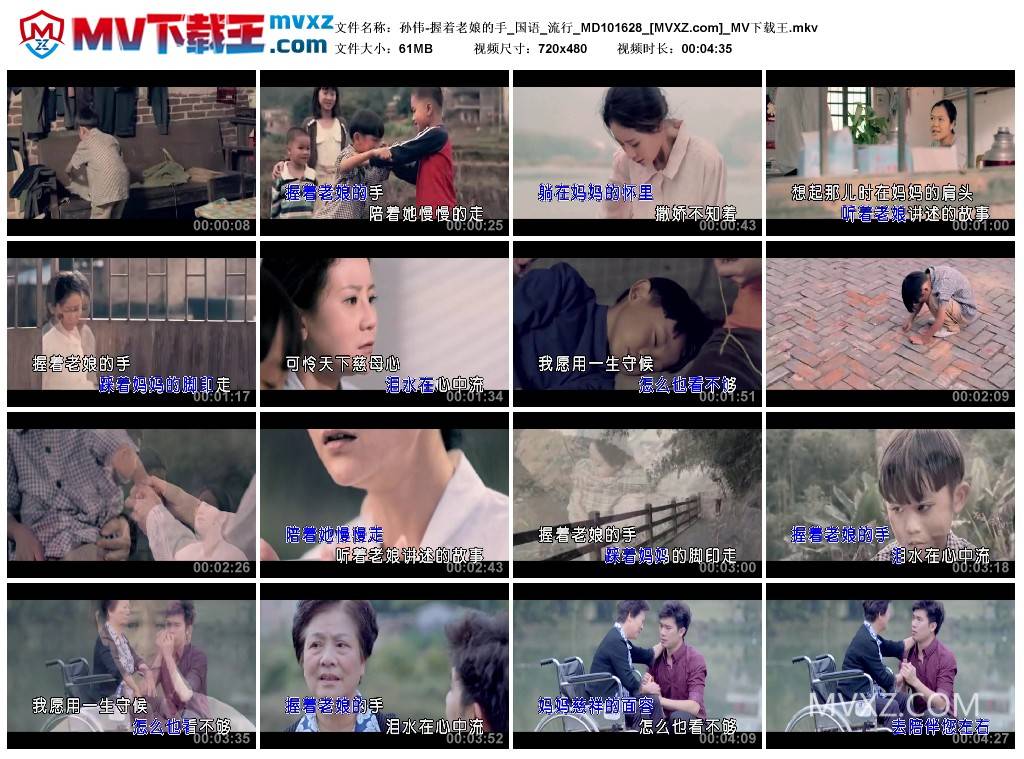 孙伟-握着老娘的手_国语_流行_MD101628